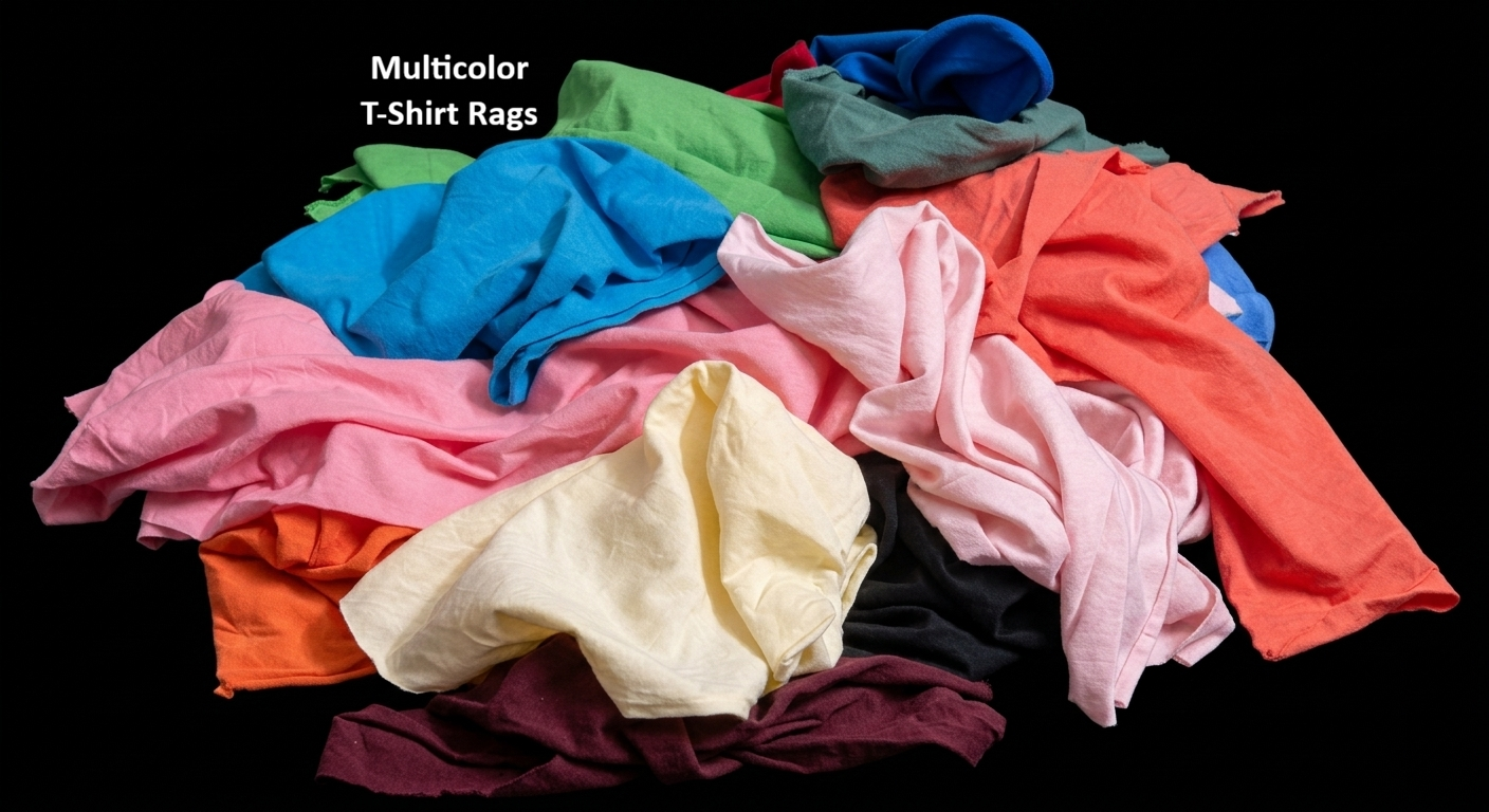 Multicolor T-Shirt Knit Rags – Gazi Rags Bangladesh
